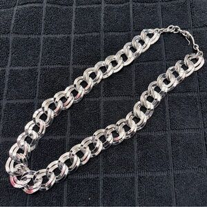 Monet Vintage 1980’s Elegant Silver Chain Necklace